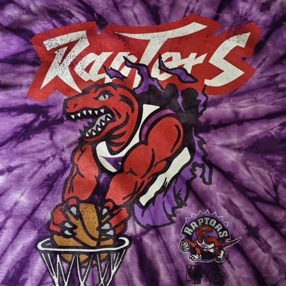 Mitchell & Ness Men's Tie Dye Toronto Raptors T-Shirt Size Medium - Picture 5 of 8